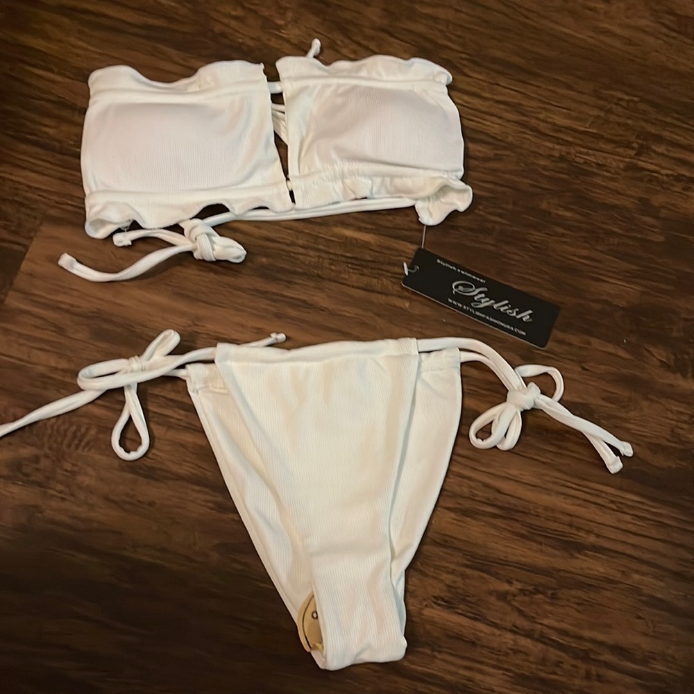 White Bikini Top and Bottom